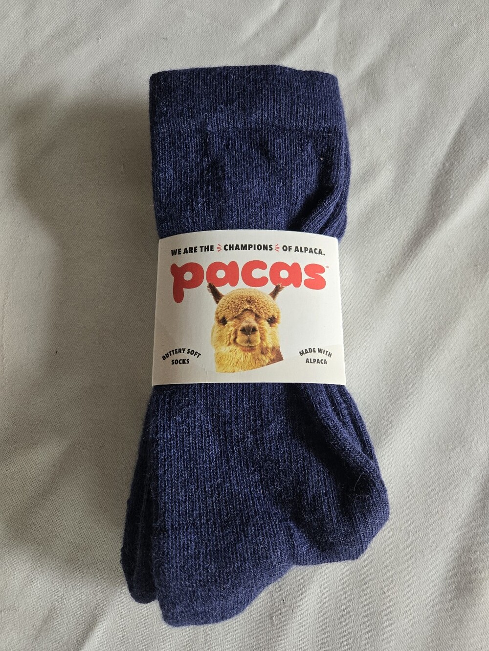 Men’s Crew Paca Socks - Navy Blue L-XL 10.5-14 Thermoregulating